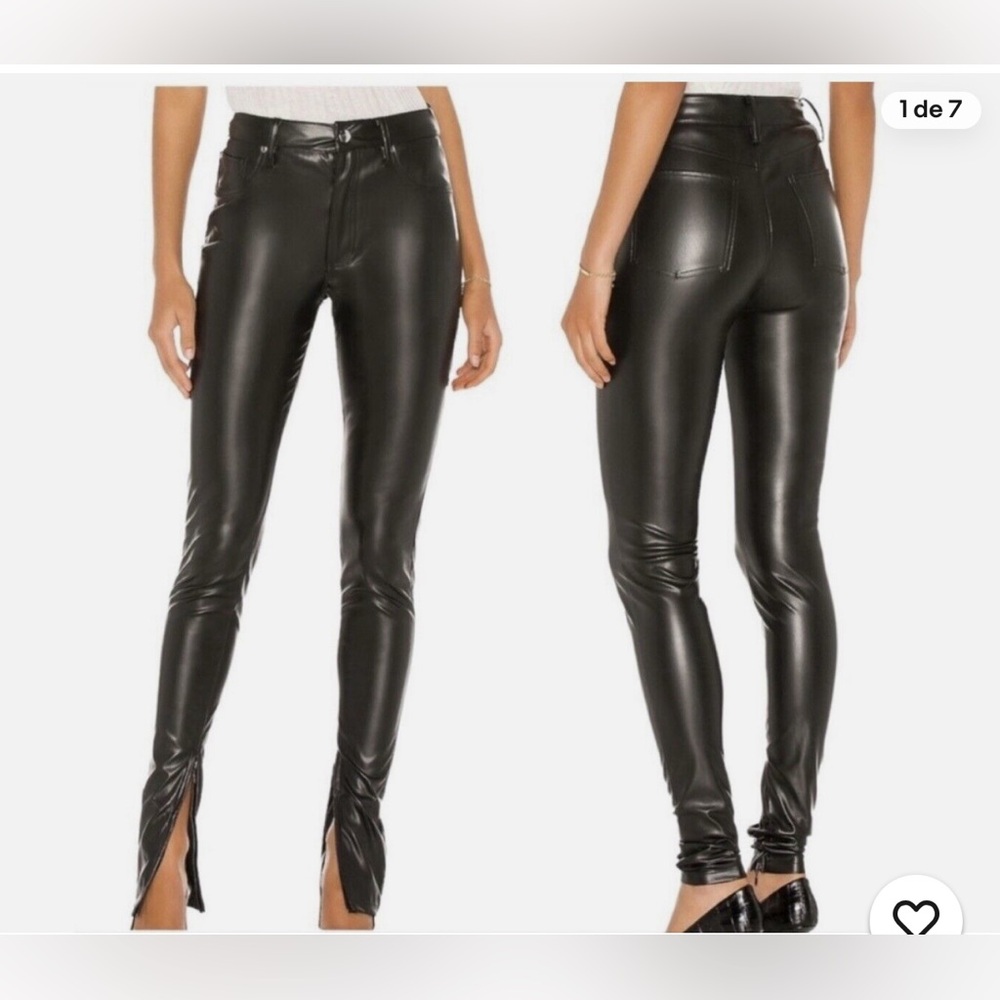 We wore what black leather tight pants
